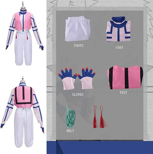 Vista 4 de Akaza - Disfraz de kimono para cosplay, uniforme de animé para Halloween