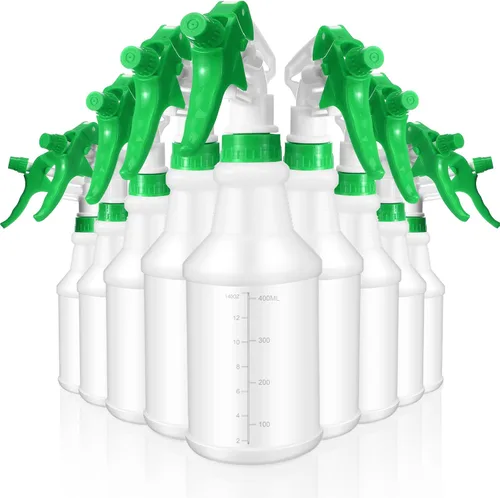 Vista 10 de Paquete de 10 Botellas de Spray de 16 Oz Botellas de Spray de Agua Vacías para Limpieza de Servicio Pesado Recipiente Pulverizador Recargable