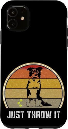 Vista 8 de iPhone 16 Just Throw It Border Collie Women Men Herding Dog Ball Fetch Case