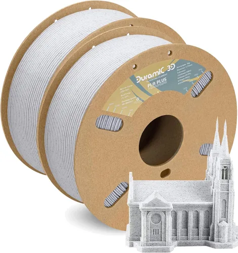 Vista 25 de DURAMIC 3D PLA Plus - Filamento de ácido poliláctico de 0.068 pulgadas para impresora 3D, color negro de 2.2 libras, 8 veces más resistente, carrete