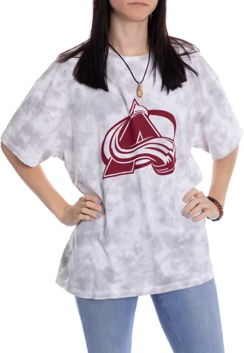 Vista 7 de Calhoun NHL - Camiseta de manga corta con hombros caídos y cuello redondo para mujer