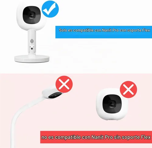Vista 4 de Soporte de piso para monitor de bebé de 67" para Nanit Pro, Flex
