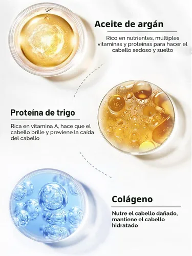 Vista 2 de Karseell Tratamiento capilar con colágeno, reparación profunda, acondicionador, aceite de argán, colágeno para el cabello, esencia para cabello seco