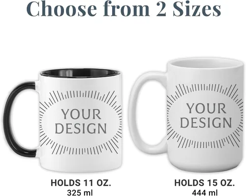 Vista 7 de Let's Make Memories Taza de Navidad personalizada, para amigos, taza de café personalizada, Heartstrings - 2-6 nombres - Mango blanco e