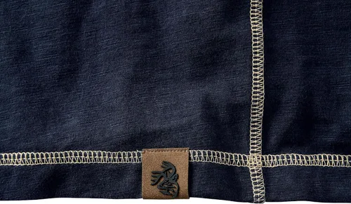 Vista 3 de Legendary Whitetails - Camiseta estilo Henley de Maverick Slub para hombre