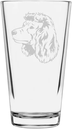 Vista 331 de Podenco Canario - Vaso de pinta de 16 onzas con temática de perro personalizado