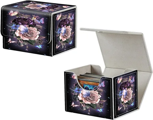 Vista 14 de MTG Commander - Caja de cartas intercambiables, más de 100 tarjetas con funda con funda de piel sintética, caja de almacenamiento de tarjetas