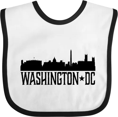Vista 5 de inktastic Washington DC Skyline Cities Baby Bib
