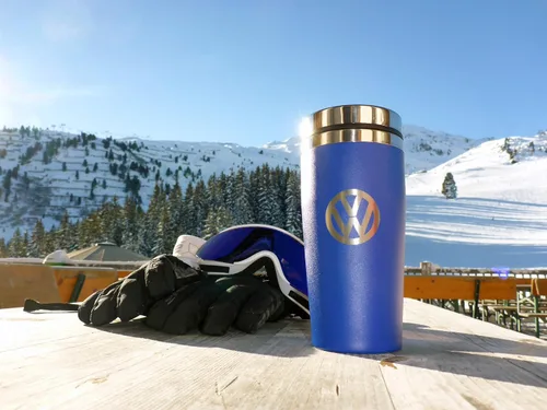 Vista 4 de BRISA VW Collection - Double-Wall Stainless Steel Insulated Tumbler Azul