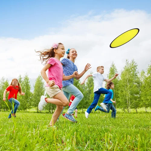 Vista 6 de Mototo 30 ventiladores de disco volador plegables con bolsa, juego de juguetes de bolsillo plegable para niños, divertidos recuerdos de fiesta