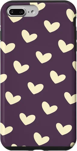 Vista 12 de Yellow Heart Pattern Minimalist Love Case for iPhone 16