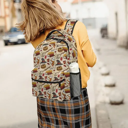 Vista 7 de Megaland Mochila Harry para la escuela, niños y niñas, mochila para mujeres y hombres, regalos de trabajo, H-A.