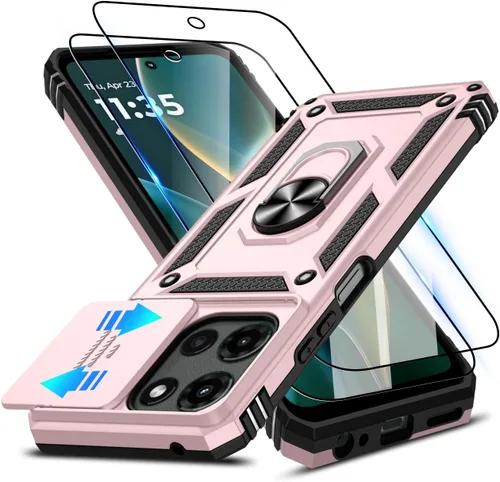 Vista 109 de ATUMP for Moto G-Play-2024 Case with Camera Lens Cover & HD Screen Protector(2 Pcs), [10FT Military Grade Drop Protection] Magnetic Ring Holder