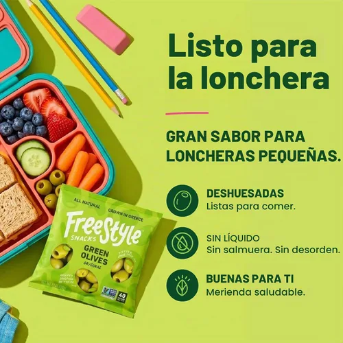Vista 4 de Freestyle Snacks - Paquetes de aperitivos de oliva - Hierba mediterránea