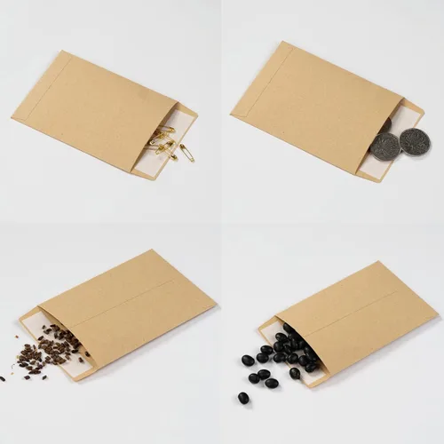 Vista 6 de 100 Pack Seed Envelopes Self-Adhesive, 3 1/4 x 4 1/2 inches, Dark Green Verde oscuro