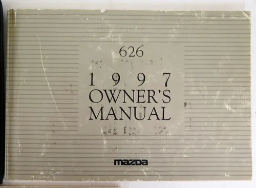 Vista 3 de 1997 Mazda 626 Owners Manual