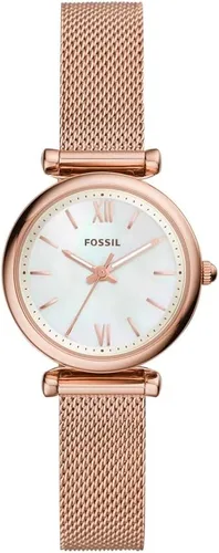 Vista 22 de Fossil Carlie - Reloj de cuarzo de acero inoxidable de tres manecillas para mujer