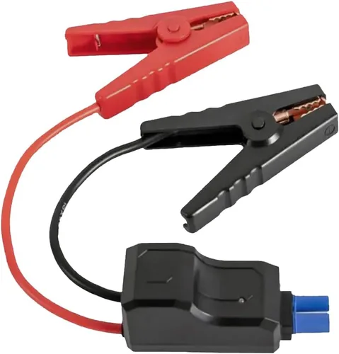 Vista 8 de 2 clips de cocodrilo, cable de puente de refuerzo 50A-3.3 pies, 13 AWG, clips de cocodrilo, cable de puente de carga de batería de automóvil de 12