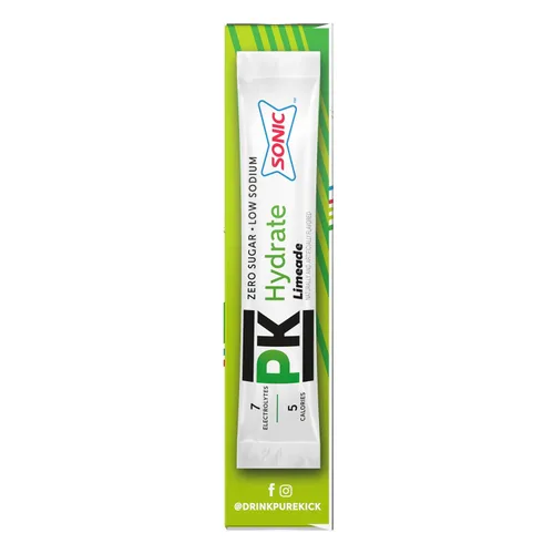 Vista 6 de Pure Kick Sonic Limeade - Paquete de 6 a 36 porciones, mezcla de bebida en polvo, baja en calorías y cero azúcar, bebida refrescante en cualquier
