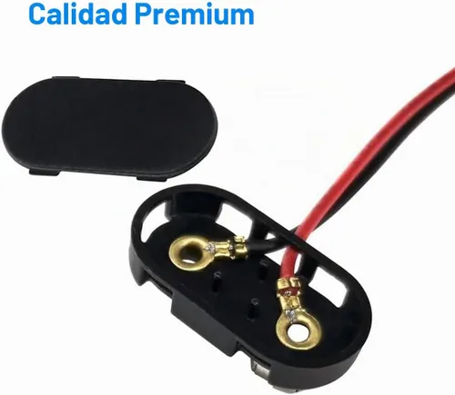 Vista 4 de California JOS 3 conectores de batería de 9 V, conector de hebilla de 9 voltios, carcasa de plástico duro utilizado en experimentos de estudiantes u