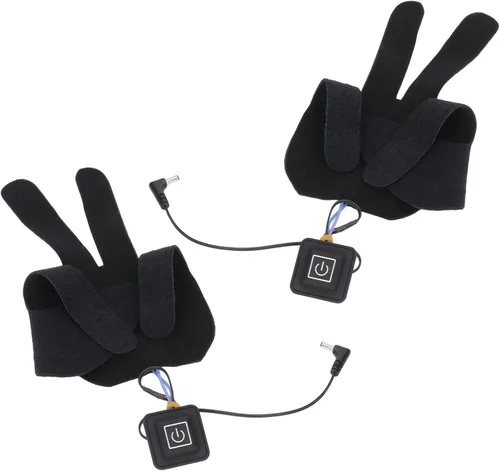 Vista 3 de Almohadilla térmica para guantes, ultrafina rápida, 2 unidades, 5 dedos, USB, calentada, almohadilla de 3 temperaturas, ajustable y eficiente