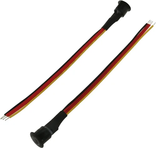 Vista 3 de Interruptor táctil para luz LED de 5 V a 24 V CC, 2 unidades, sensor micro táctil negro, interruptores de atenuación continuos con cable