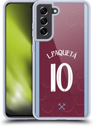 Vista 81 de Head Case Designs Officially Licensed West Ham United FC James Ward-Prowse 2023/24 Players Home Kit Gel Case [Military Grade Protection] Compatible