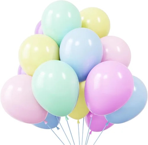Vista 11 de KBZVNAF Globos negros de látex para fiesta, paquete de 50 globos de helio negro mate de 12 pulgadas para decoración de bodas, graduaciones, baby