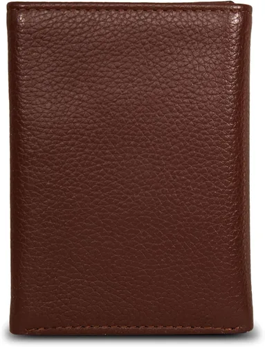 Vista 78 de Nautica Men's Trifold Wallet RFID Blocking Protection ID Window Card Slots Genuine Leather Durable