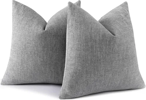 Vista 11 de decorUhome Juego de 2 fundas de almohada decorativas de felpilla otoñal de 12 x 20 pulgadas, fundas de almohada lumbares de granja neutra con Azul