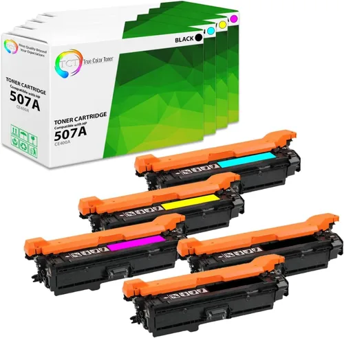 Vista 16 de TCT Paquete de 4 cartuchos de tóner 507A – Reemplazo compatible para HP 507A CE400A CE401A CE402A CE403A funciona con impresoras HP LaserJet
