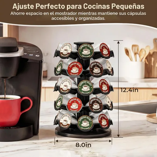 Vista 4 de Everie - Soporte para cápsulas de café compatible con cápsulas de 40 K