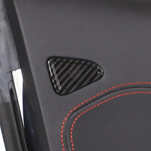 Vista 3 de Daeiclru Cubierta para altavoz de puerta lateral de automóvil compatible con Chevrolet Corvette C8 2020-2023, cubierta de anillo de sonido