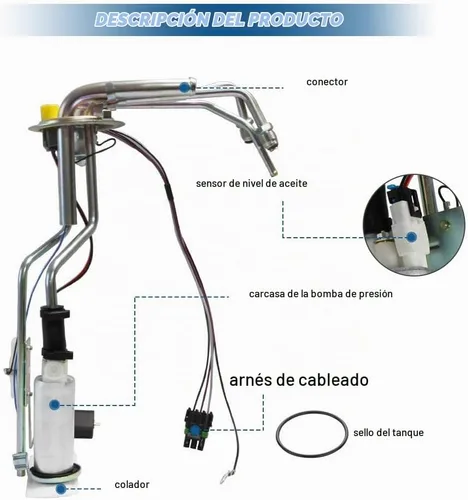 Vista 3 de Módulo de Ensamblado de Bomba de Combustible E3621S Compatible con C1500, C2500, C3500, K1500, K2500, K3500 de 1988 1989 1990 1991 1992 1993 1994