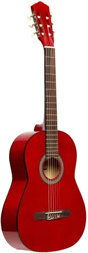 Vista 6 de Stagg Guitarra clásica de 6 cuerdas, derecha, negra, completa (SCL50-BLK)