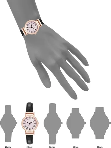 Vista 4 de Anne Klein Reloj de pulsera con correa de piel para mujer
