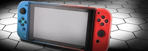 Vista 6 de Nyko Dockable, Thin Hard Portable Travel Carry Shell Protective Case with Tempered Glass Screen Protector for Nintendo Switch (Red & Blue)