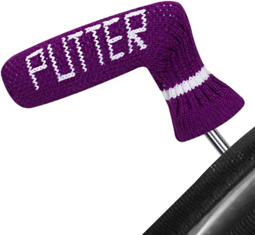 Vista 7 de Scott Edward Blade Putter Cover Knitted, 1 Piece in Pack, Fits Golf Blade Putters Cute and Soft