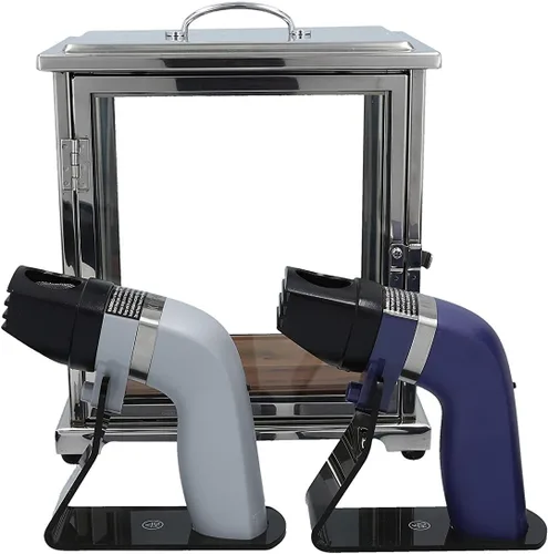 Vista 7 de Crafthouse by Fortessa - Caja de cristal para ahumar cóctel con ahumador de mano