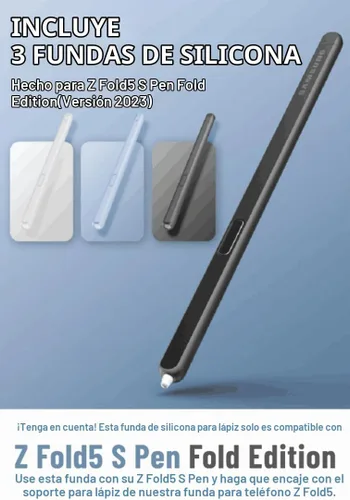 Vista 2 de i-Blason Cosmo - Funda para Samsung Galaxy Z Fold 5 con soporte para bolígrafo, protector de pantalla integrado, protección de bisagra, 3 fundas