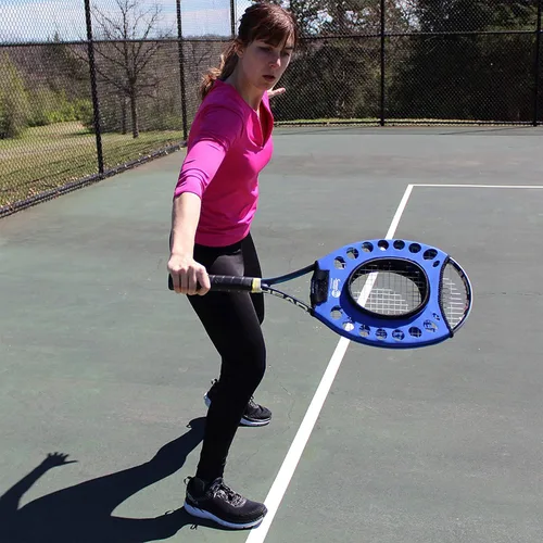Vista 4 de Entrenador OnCourt OffCourt Sweet Spot - Aprende a golpear el centro de tu ayuda de entrenamiento de raqueta o tenis