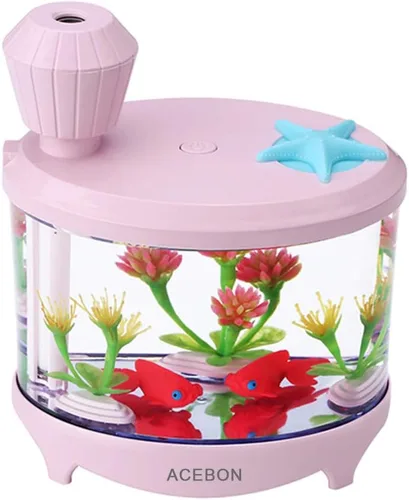 Vista 7 de ACEBON Mini humidificador portátil, humidificador pequeño de niebla fría de 15.6 fl oz, humidificadores de escritorio de funcionamiento silencioso