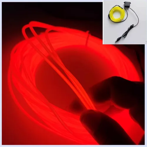 Vista 17 de Tira de luces LED de 360° – con opciones de alimentación de batería/USB – Luces LED flexibles para dormitorio, decoración del hogar, diseños