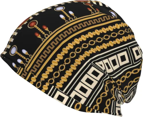 Vista 49 de Gorro africano holgado para adultos, tejido elástico, de calavera, gorro de invierno para exteriores para mujeres y hombres