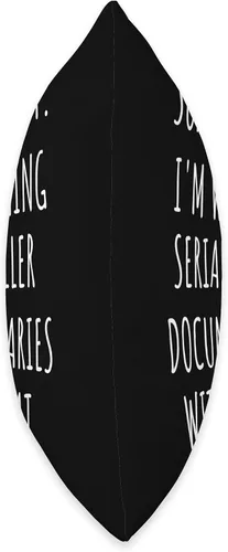 Vista 2 de Crazy Cat Lady and True Crime Fan Gift Serial Killer Documentaries with My Cat True Crime - Almohada de regalo, 16 x 16 pulgadas, multicolor