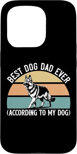 Vista 14 de German Shepherd Best Dog Dad Ever According to My Dog, GSD Case for iPhone XR