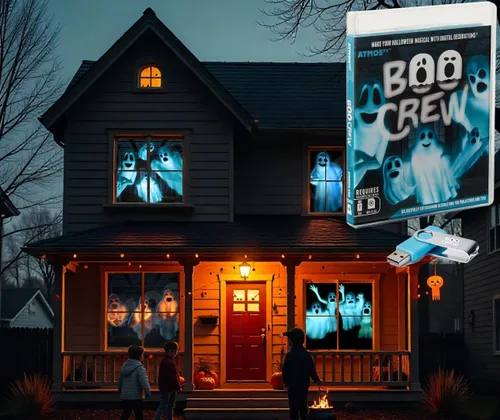 Vista 12 de AtmosFX® Spooky Halloween Hollusion Vol 1 Decoración digital en USB Incluye 8 efectos de video Atmosfx para Hallloween