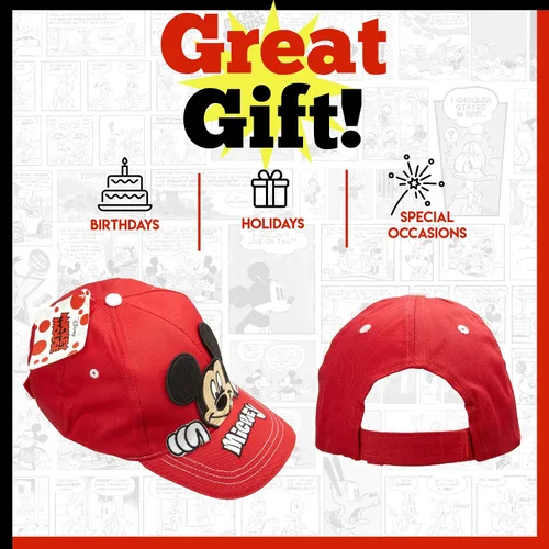 Vista 2 de Disney Mickey Mouse Peak-A-Boo Baseball Cap Age 4-7 -100 Cotton