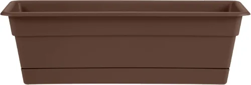 Vista 16 de Bloem Dura Cotta - Jardinera rectangular para ventana Basil de resina de 24 pulgadas con bandeja para jardinería interior y exterior