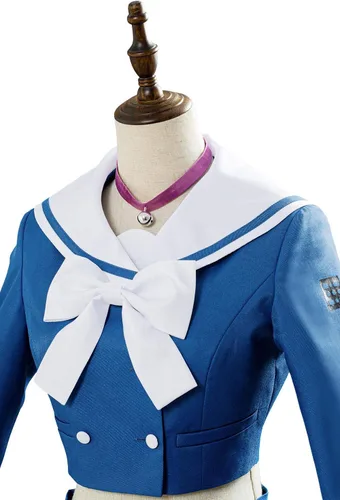 Vista 5 de Disfraz de cosplay de Harukawa Maki Killing Harmony para mujer, traje de uniforme escolar